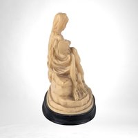 Vintage Santini Pieta Figurine | Religious Statue | Resin Sculpture | Home Decor | Spiritual Gift | 4 3/4"
