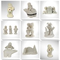 Vintage Department 56 Snowbabies Figurines - Angels, Candle Holders, Snowman, Winter Decor, Collectible Figurines