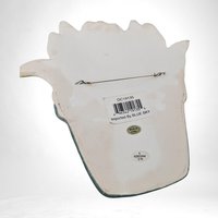 Vintage 2000 Heather Goldminc Flower Pot Wall Hanging | Clay Art | Home Decor | 7" x 6 3/4"