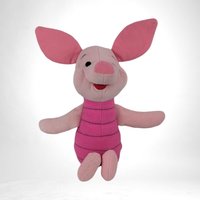 Vintage Mattel Piglet Plush 12" - Winnie the Pooh - Collectible Toy - Nostalgic Gift