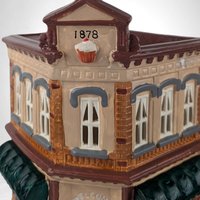 Vintage 1986 Department 56 Snow Village Bakery - Lighted Ceramic Building - Christmas Village Collectible