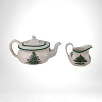 Vintage Spode Christmas Tree Children's 11-Piece Tea Set -  Royal Doulton -  Collectible China -  Holiday Gift