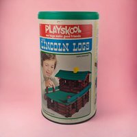 Vintage Playskool Lincoln Logs Explorer Set,  Building Toy,  Creative Play,  Educational Toy,  Pretend Play