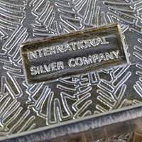 Vintage International Silver Company Christmas Tree Tray | Silver Plated Serving Tray | Holiday Decor