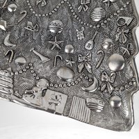 Vintage International Silver Company Christmas Tree Tray | Silver Plated Serving Tray | Holiday Decor