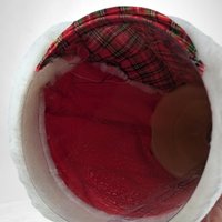 Vintage Santa Claus Tree Topper | Red Velvet | Christmas Decor | Festive Decor