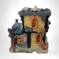Vintage Halloween Ceramic Houses | Spooky Hollow Village | Haunted House, Bookstore, Witch Boutique | Collectible Halloween Decor