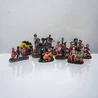 Vintage Halloween Village Accessories | Spooky Town Collection | Resin Figures | Halloween Decor
