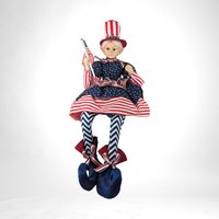 Vintage Cynthia Rowley 4th of July Elf | Patriotic Doll | Red, White, and Blue | Americana Decor