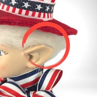Vintage Cynthia Rowley 4th of July Elf | Patriotic Doll | Red, White, and Blue | Americana Decor