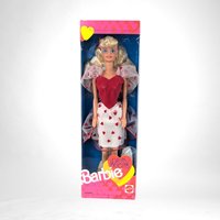 1991 Mattel Pretty Hearts Barbie Doll | New in Package | Vintage Barbie Collectible | Special Edition