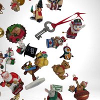 Vintage Miniature Christmas Ornaments, Hallmark Ornaments, Mini Ornaments for Crafts, Fairy Garden Decor, Dollhouse Ornaments