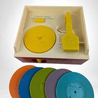 Vintage Fisher Price Music Box Record Player, 1970s Toy, Children's Record Player,  Preschool Toys,  Nostalgic Toys,  Kids Music Toy