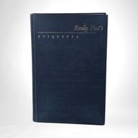 1965 Emily Post's Etiquette, The Blue Book of Social Usage, Hardcover, Vintage Etiquette Guide, Revised Edition