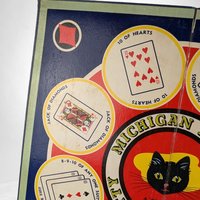 Vintage 1938 Transogram Michigan Kitty Game Board,  Wall Decor,  Serving Tray,  Game Room Decor,  Unique Gift