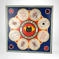 Vintage 1938 Transogram Michigan Kitty Game Board,  Wall Decor,  Serving Tray,  Game Room Decor,  Unique Gift