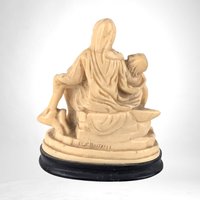 Vintage Santini Pieta Figurine | Religious Statue | Resin Sculpture | Home Decor | Spiritual Gift | 4 3/4"