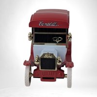 Vintage 1997 Gearbox Campbell's Soup 1912 Ford Model T Delivery Car Die Cast Bank | Collectible Red Truck | Retro Advertising Memorabilia