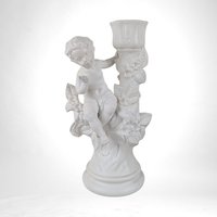 Vintage Holland Mold Cherub Candlestick Holders | Pair of Porcelain Cherubs | Angel Candle Holders | Romantic Home Decor | Wedding Decor