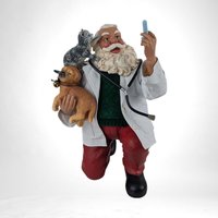 KSA "This Won't Hurt" Santa Doctor Figurine |  Christmas Decor |  Veterinarian Santa |  Collectible Figurine |  Unique Gift