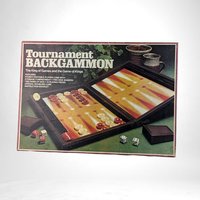 Vintage 1976 E.S. Lowe Tournament Backgammon Game | Complete with Instructions | Retro Board Game |  Classic Game