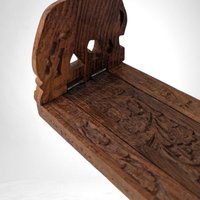 Vintage Hand Carved Wooden Bookends, Elephant Bookends, Adjustable Book Holder,  Desk Organizer, Unique Gift for Reader
