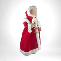 Vintage Telco Motion-ette Mrs. Claus Animated Figure, Christmas Decoration, Holiday Decor, Collectible, 23 1/2" Tall