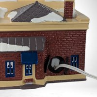 Vintage 1992 Department 56 Snow Village "Village Vet and Pet Shop" - Lighted Ceramic Building - Christmas Village Collectible