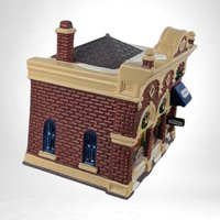 Vintage 1992 Department 56 Snow Village "Village Vet and Pet Shop" - Lighted Ceramic Building - Christmas Village Collectible