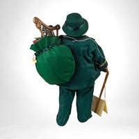 Kurt Adler Fabriche Dapper Irish Santa Doll -  Collectible Christmas Figurine -  Holiday Decor