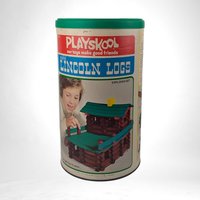Vintage Playskool Lincoln Logs Explorer Set,  Building Toy,  Creative Play,  Educational Toy,  Pretend Play