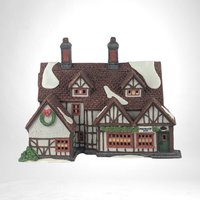 Vintage 1991 Dept 56 Dickens' Village "Ashbury Inn" |  Lighted Porcelain House | Christmas Village Collectible | Holiday Decor