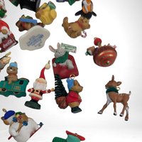 Vintage Miniature Christmas Ornaments, Hallmark Ornaments, Mini Ornaments for Crafts, Fairy Garden Decor, Dollhouse Ornaments