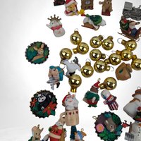 Vintage Miniature Christmas Ornaments, Hallmark Ornaments, Mini Ornaments for Crafts, Fairy Garden Decor, Dollhouse Ornaments