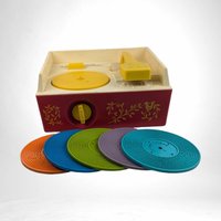 Vintage Fisher Price Music Box Record Player, 1970s Toy, Children's Record Player,  Preschool Toys,  Nostalgic Toys,  Kids Music Toy