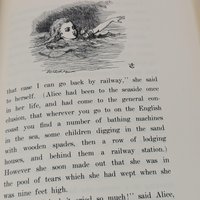 1982 Alice's Adventures in Wonderland by Lewis Carroll, Illustrated by John Tenniel, Hardcover with Gold Edges