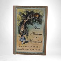 1982 Alice's Adventures in Wonderland by Lewis Carroll, Illustrated by John Tenniel, Hardcover with Gold Edges