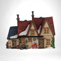Vintage 1996 Dept 56 Dickens' Village "Butter Tub Farmhouse" | Lighted Porcelain Building | Christmas Village