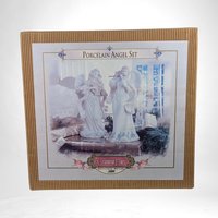 Vintage 2000 Grandeur Noel Porcelain Angels,  Angel Figurine Set,  Musical Angels,  Christmas Angels, Collectible Angels, Holiday Decor