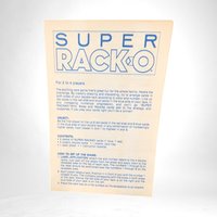 Vintage 1983 Super Racko Game by Milton Bradley - Complete with Instructions - Fun Family Game Night - Retro Card Game