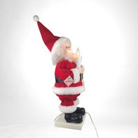 Vintage Telco Motion-ette Santa Claus Animated Figure, Light Up Christmas Decor,  Holiday Decor,  Collectible Santa, 18" Tall