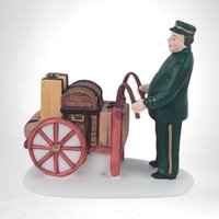 Vintage Dept 56 Heritage Village "Holiday Travelers" Figurine Set | Christmas Village Accessories | Victorian Carolers | Holiday Decor