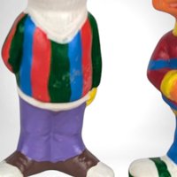 Vintage Ceramic Bert and Ernie Sesame Street Figurines, Hand-Painted Collectible Figures, Children's Room Decor, Nostalgic Gift