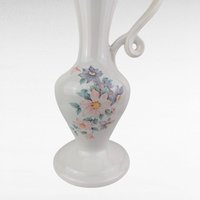 Vintage Royal Haeger Pitcher, White Ceramic Pitcher with Floral Design, Art Pottery, Mid-Century Modern, Vase, Home Decor