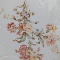 CT Carl Tielsch Germany 13" Porcelain Bowl | Antique Serving Bowl | Floral & Gold Decor