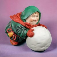 Dept 56 Merrymakers Figurine Lot | 5 Piece Set | Martin the Mandolinist | Thaddeus the Tobogganist | Vintage Christmas Decor