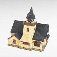1998 Dept 56 "Chapel on the Hill" | Seasons Bay | Lighted House | Porcelain Church
