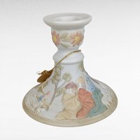 Pair of Lefton Christopher Collection Nativity Candle Holders | 03430 | Vintage Christmas Decor