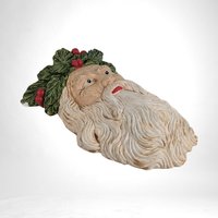 Vintage House of Lloyd Old World St. Nick Wall Hanging | Imperfect | Santa Face Plaque | Christmas Decor | Ceramic Santa | Holiday Decor