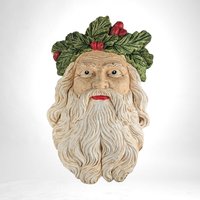 Vintage House of Lloyd Old World St. Nick Wall Hanging | Imperfect | Santa Face Plaque | Christmas Decor | Ceramic Santa | Holiday Decor